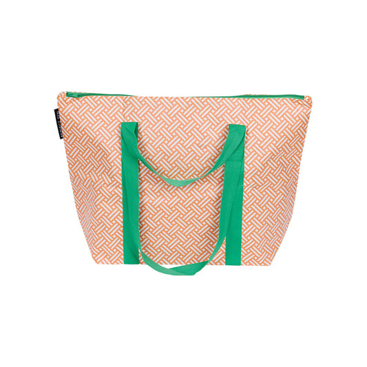 Rattan Zip Medium Tote