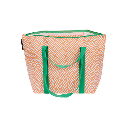 Rattan Zip Medium Tote