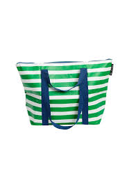 Market Stripe Zip Medium Tote